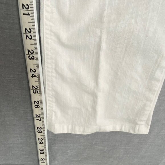 Northern Reflections Town Jeans White Mid Rise Straight Leg Sz 8 Regular - Picture 11 of 12